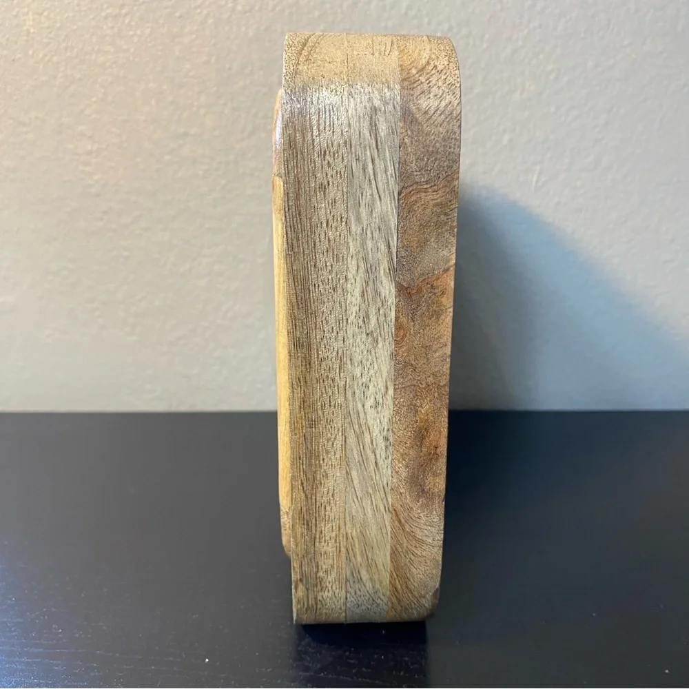 Wooden Square Table Clock 7”x7” - Picture 6 of 10